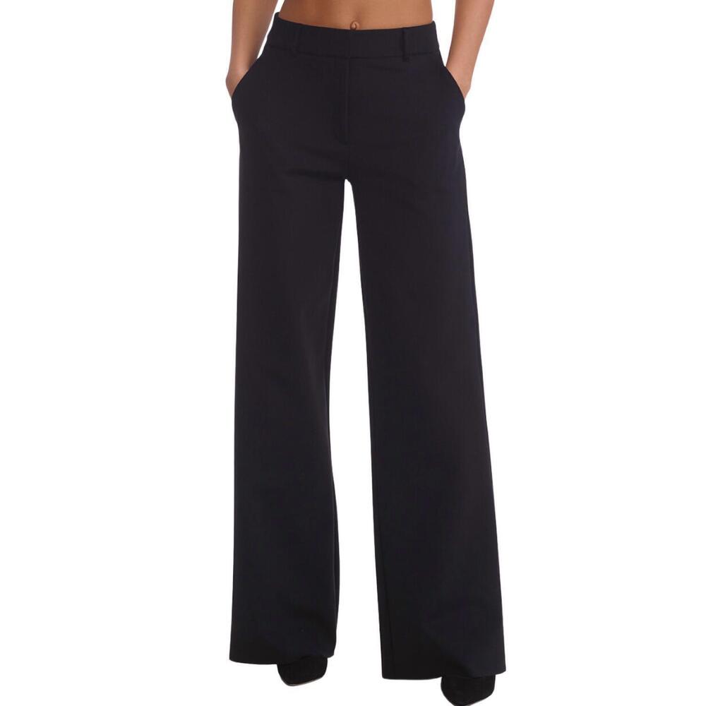 NEW COMMANDO neoprene ceo wide leg trouser in black